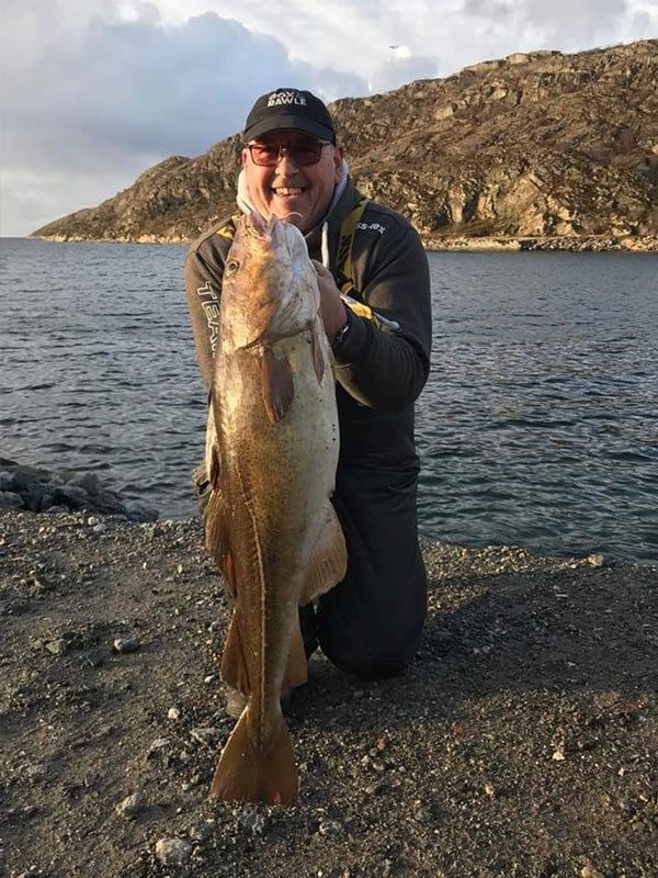 Alan Brown and catch of the day